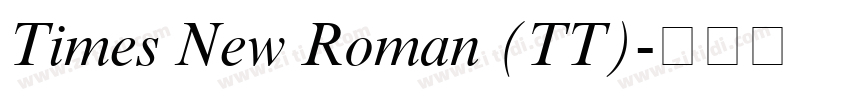 Times New Roman (TT)字体转换